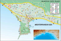 Карта города Алания
